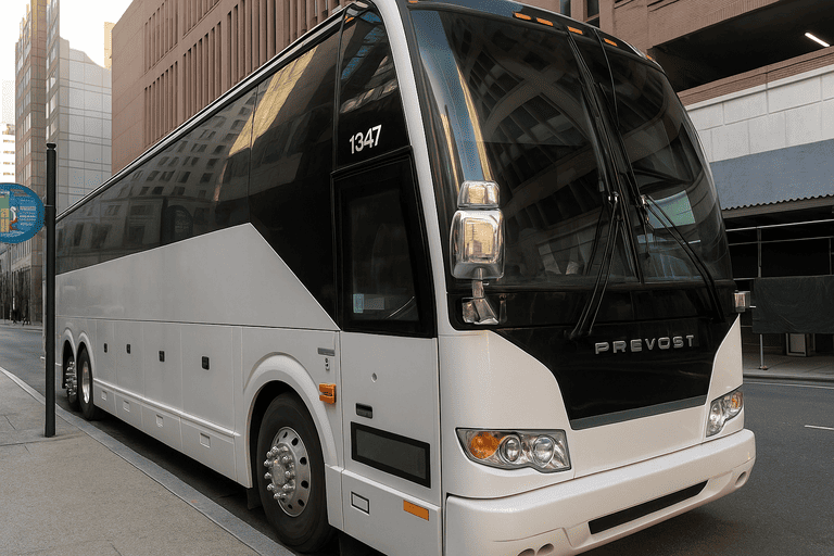 a Charter Bus Rental Port Orange coach bus